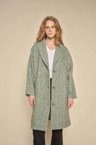 MMADELAIDE HERRINGBONE COAT