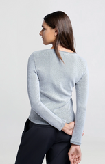 RIB TOP WITH SHOULDER PADS