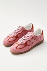 RIFE SEA PINK LEATHER SNEAKERS