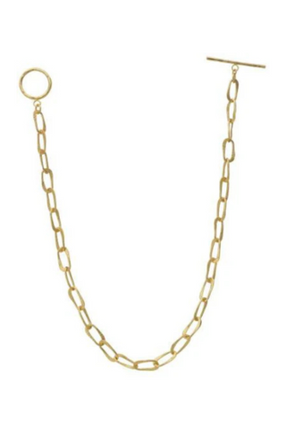 Gold Paper Clip Necklace