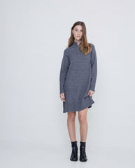 KNIT MINI DRESS GREY