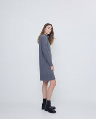 KNIT MINI DRESS GREY