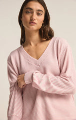 STAY COZY STRIPE LS TOP