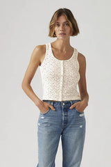 DRY GOODS POINTELLE TANK GARDENIA