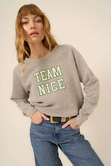 TEAM NAUGHTY/TEAM NICE SWTSHRT REVERSIBLE