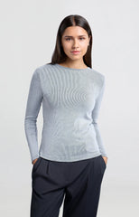 RIB TOP WITH SHOULDER PADS