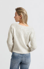 BOUCLE WITH COLOR NAPS CARDIGAN